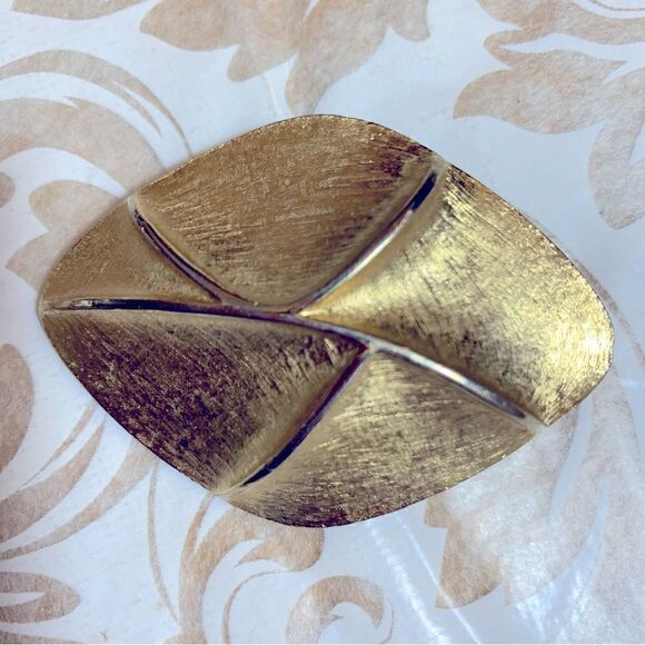Vintage Pakula Gold Tone Brooch 1.75” Gorgeous - Picture 2 of 4